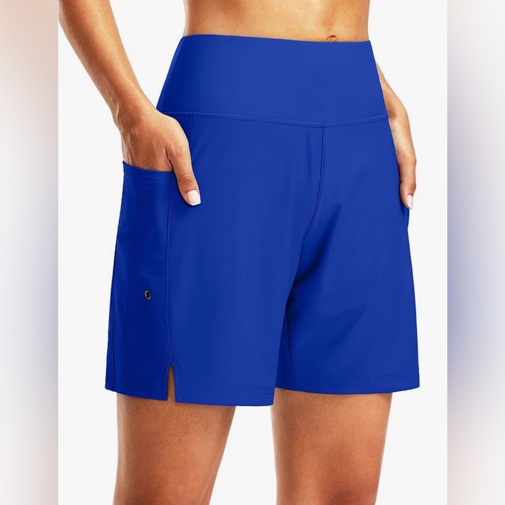 Women's Athletic Shorts with Side Pockets